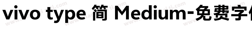vivo type 简 Medium字体转换
